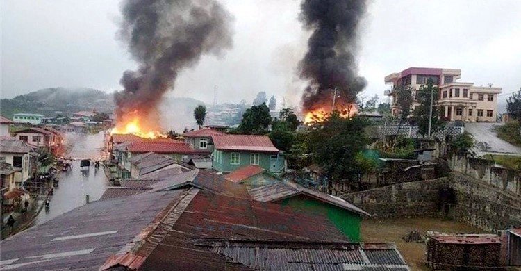 মিয়ানমারে সেনা-বিদ্রোহী সংঘর্ষে ভারতে শরণার্থীর ঢল