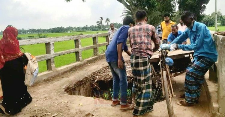 ময়মনসিংহে দেউলার খালের সেতু এখন মরণ ফাঁদ