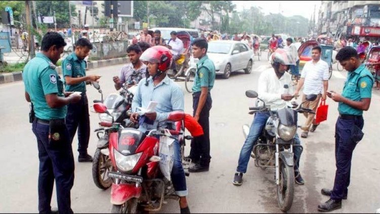 রাজধানীতে প্রতিদিন ৬ শতাধিক যানবাহনে মামলা, বেশিরভাগই মোটরসাইকেলে