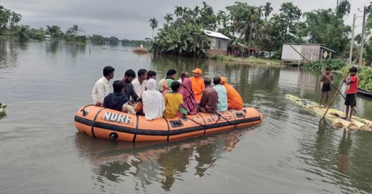 আসাম-মেঘালয়ে বন্যায় মৃত বেড়ে ৪২, ত্রিপুরায় ১০ হাজার গৃহহীন