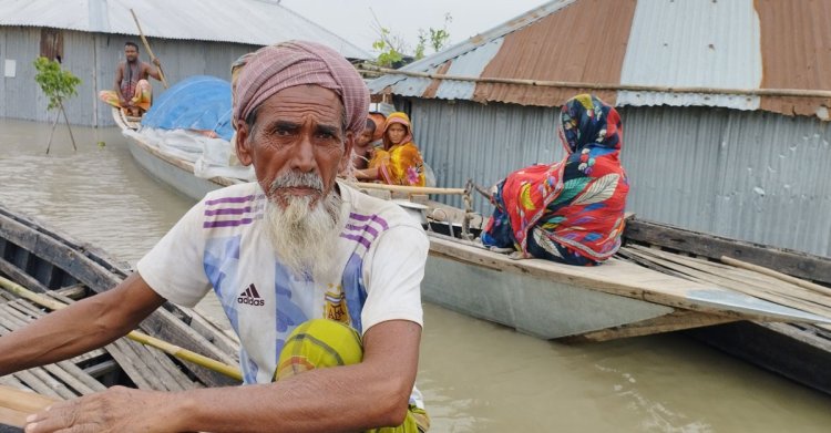 কুড়িগ্রামে বন্যা পরিস্থিতির অবনতি, মৎস্য খাতে ৫৪ কোটি টাকার ক্ষতি