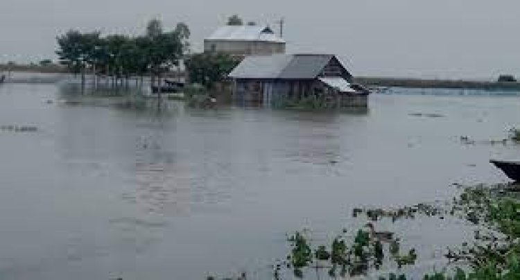 বাড়ছে পানি, সুনামগঞ্জে দীর্ঘস্থায়ী বন্যার শঙ্কা