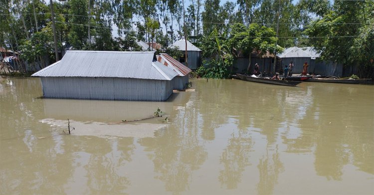 কুড়িগ্রামের নিম্নাঞ্চল প্লাবিত, ফের আতঙ্কে মানুষ