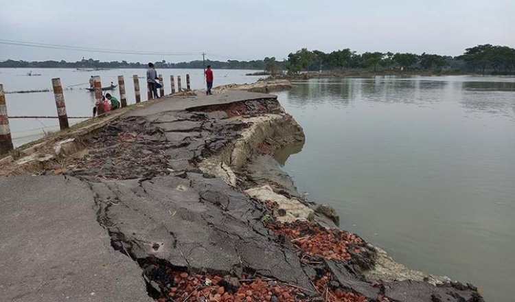 বন্যায় সুনামগঞ্জে ২০০০ কিমি সড়ক ক্ষতিগ্রস্ত