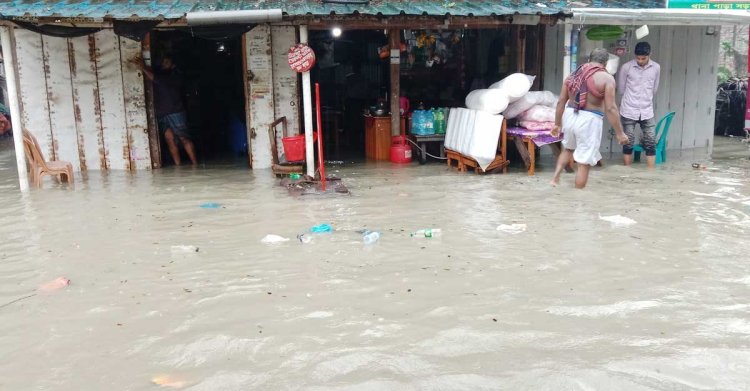 পটুয়াখালী-বরগুনায় বিপৎসীমার ওপরে নদ-নদীর পানি, পৌর শহর প্লাবিত