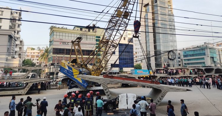 উত্তরায় গার্ডার দুর্ঘটনা : ক্রেনচালকসহ ৯ জন গ্রেপ্তার