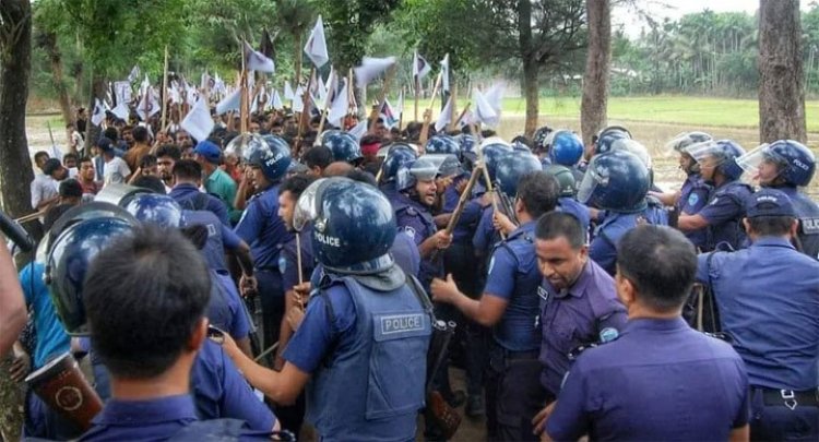 চট্টগ্রামে বিএনপির মিছিলে বাধা, সংঘর্ষে আহত ৪০