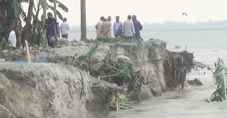 কুড়িগ্রামে তিস্তার ভাঙনে নিঃস্ব ৩ গ্রামের মানুষ