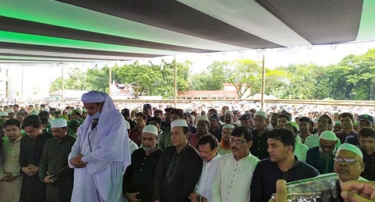 নগরকান্দায় সাজেদা চৌধুরীর জানাজায় হাজারো মানুষের ঢল