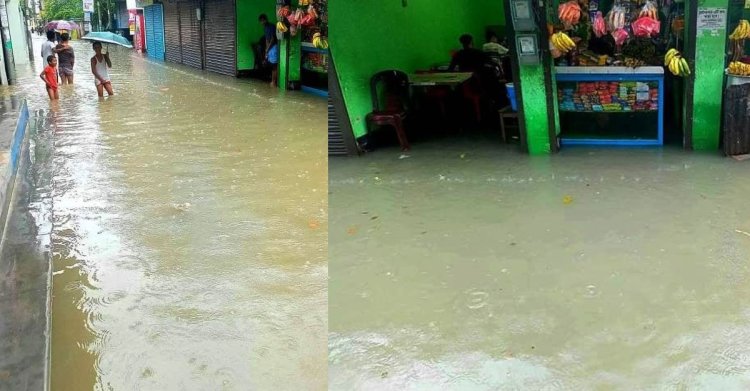  বগুড়ায় ৬ ঘণ্টা টানা বৃষ্টি, বাসাবাড়ি-দোকানে হাঁটু পানি