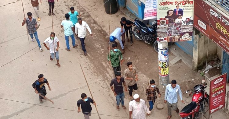 পাকুন্দিয়ায় ফুল দেওয়া নিয়ে ছাত্রলীগের দুই গ্রুপের সংঘর্ষ