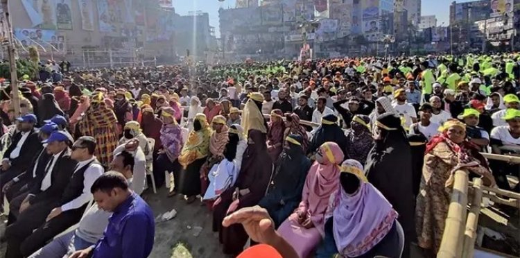 কুমিল্লায় বিএনপির সমাবেশস্থল কানায় কানায় পূর্ণ