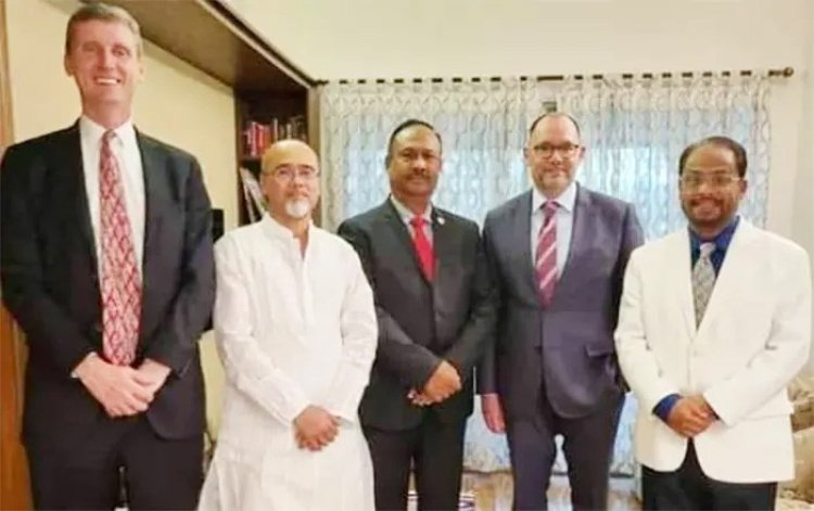 জাতীয় পার্টির নেতাদের সঙ্গে পিটার হাসের সাক্ষাৎ, আলোচনায় অবাধ ও সুষ্ঠু নির্বাচনের গুরুত্ব