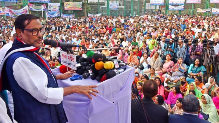 নির্বাচনে আসুন, ফাঁকা মাঠে গোল দিতে চাই না: ওবায়দুল কাদের