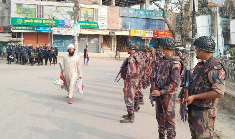 থমথমে পঞ্চগড়ে বাড়তি নিরাপত্তা