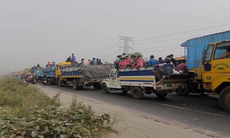 বঙ্গবন্ধু সেতু‌ মহাসড়কে ১০ কিমি যানজট