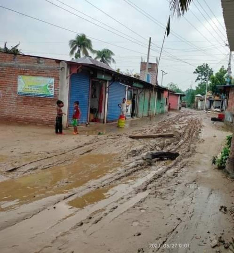 হরিপুর কুষ্টিয়া সংযোগ সেতুর  আশেপাশের প্রায় ১৭কিলোমিটার রাস্তায় জনদুর্ভোগ! 