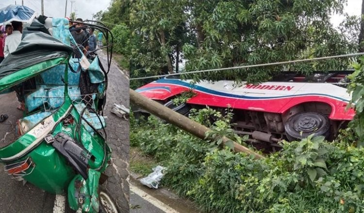 শায়েস্তাগঞ্জে বাস-অটোরিকশার সংঘর্ষে নিহত ৩