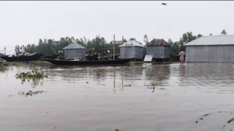 কুড়িগ্রামে বাড়ছে নদ-নদীর পানি, বন্যার শঙ্কা