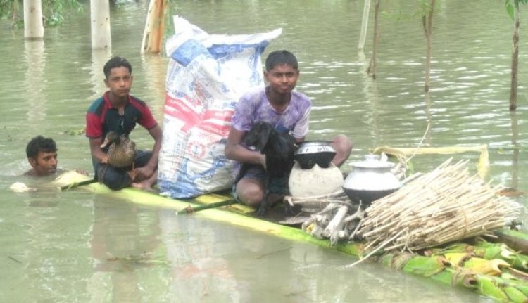 যমুনার পানি বেড়েছে ২৮ সেন্টিমিটার, বন্যা আতঙ্কে চরের মানুষ