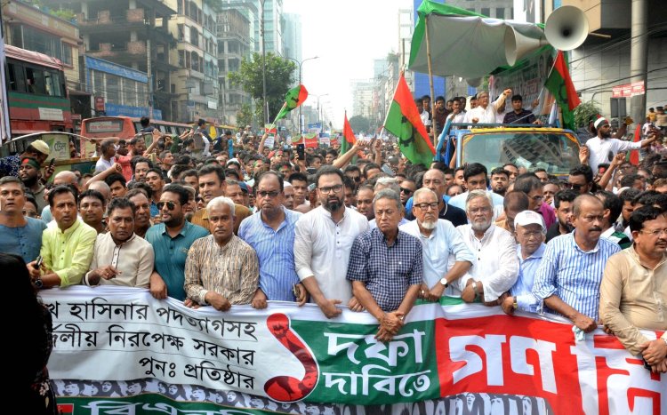 ঢাকায় বিএনপি’র শোডাউন, বেড়েছে নেতাদের উপস্থিতি