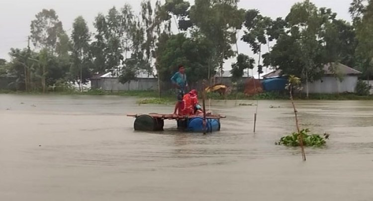 তিস্তার পানি বিপৎসীমার ওপরে,  নিম্নাঞ্চল প্লাবিত