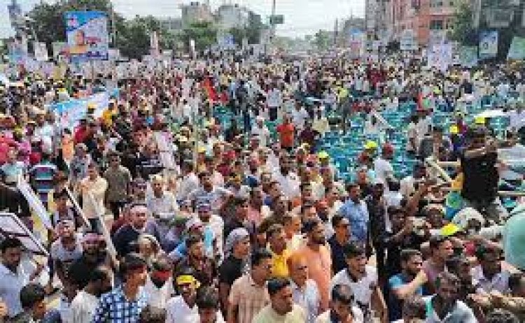 ঝিনাইদহ থেকে খুলনা অভিমুখে বিএনপি'র রোডমার্চ শুরু