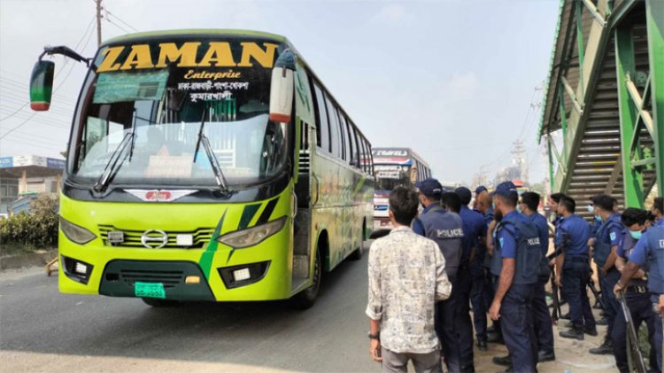 সাভারে ঢাকা-আরিচা মহাসড়কে র‌্যাব-পুলিশের চেকপোস্ট, তল্লাশি