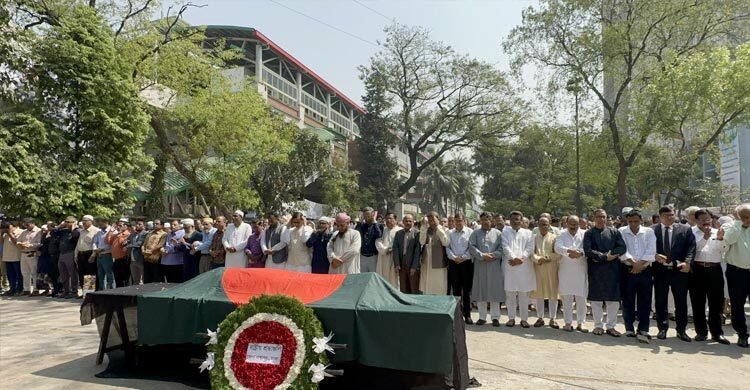 জাতীয় প্রেস ক্লাবে ইহসানুল করিমের জানাজা