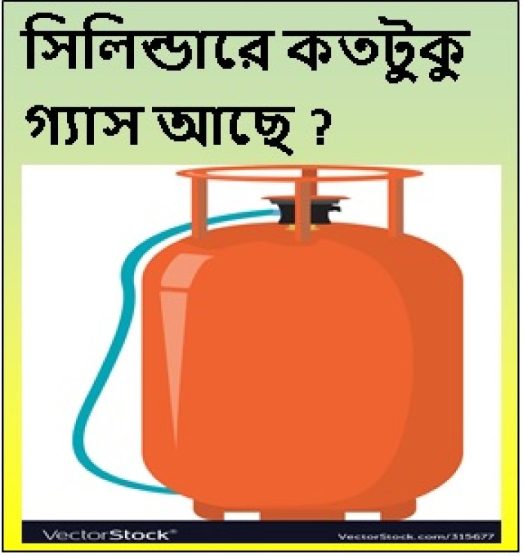 ভেজা ন্যাকড়া জানান দেবে সিলিন্ডারে কতটুকু গ্যাস