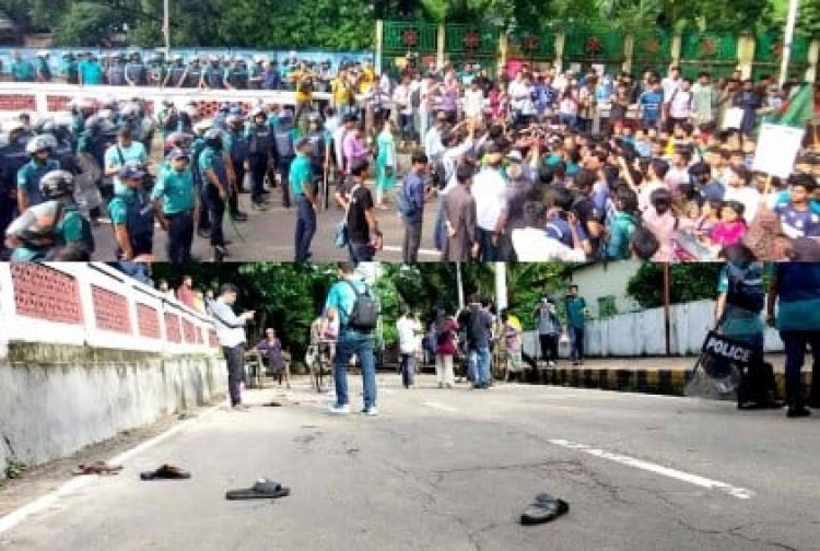 চবিতে শিক্ষার্থীদের ওপর পুলিশের হামলা, সড়ক অবরোধ