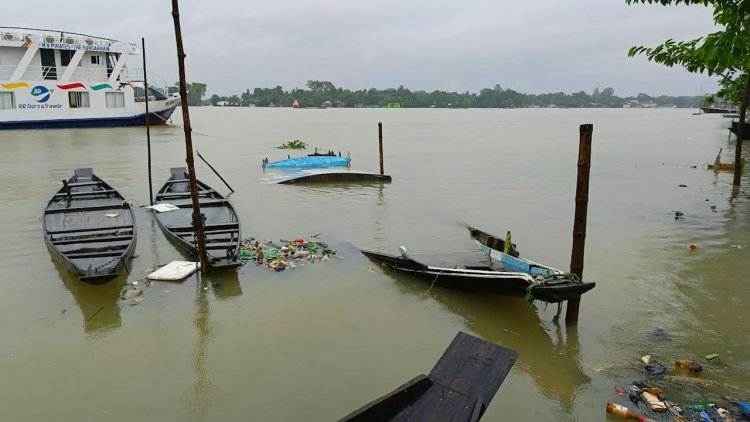 সুরমার পানি বিপৎসীমার ৩০ সেন্টিমিটার উপরে, সুনামগঞ্জে আবারও বন্যা