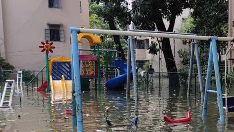 বৃষ্টির একদিন পরও বুয়েট পানিতে থৈ থৈ