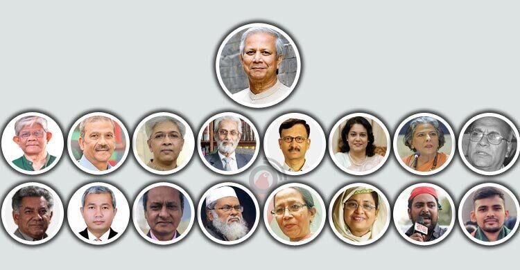 অন্তর্বর্তী সরকারে উপদেষ্টারা কে কোন দায়িত্ব পেলেন