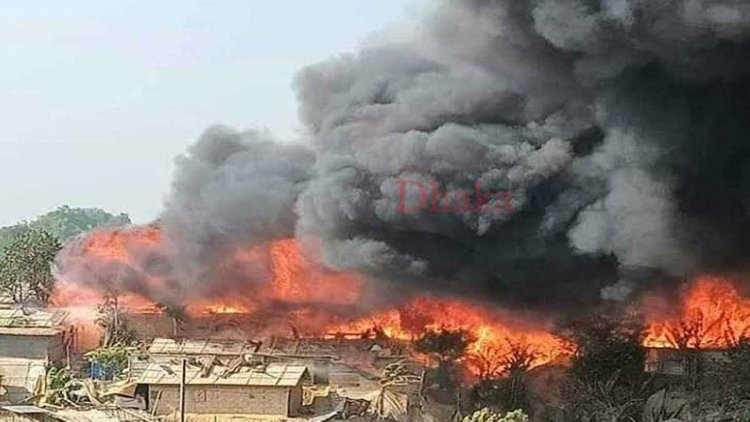 কুতুপালং রোহিঙ্গা ক্যাম্পে ভয়াবহ আগুন