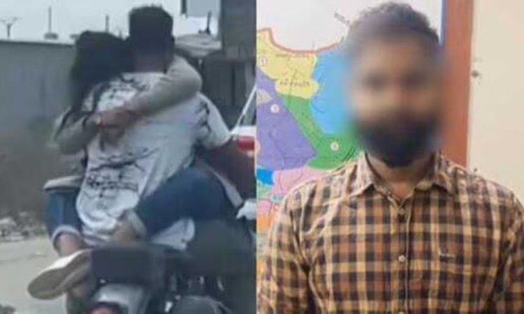 প্রেমিকার মন ভালো করতে কোলে বসিয়ে মোটরসাইকেল ড্রাইভিং, অতঃপর...