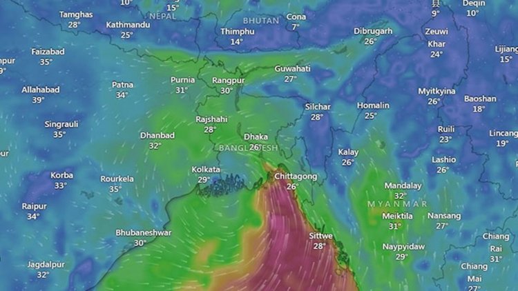 মোংলা থেকে ২৩০ কিমি দূরে নিম্নচাপ, বৃদ্ধি পাচ্ছে বাতাসের গতিবেগ