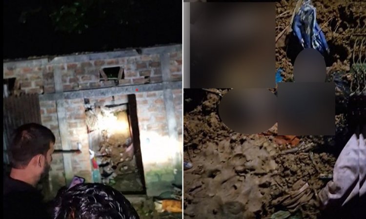 টিলা ধসে মাটিচাপায় একই পরিবারের ৪ সদস্য নিহত