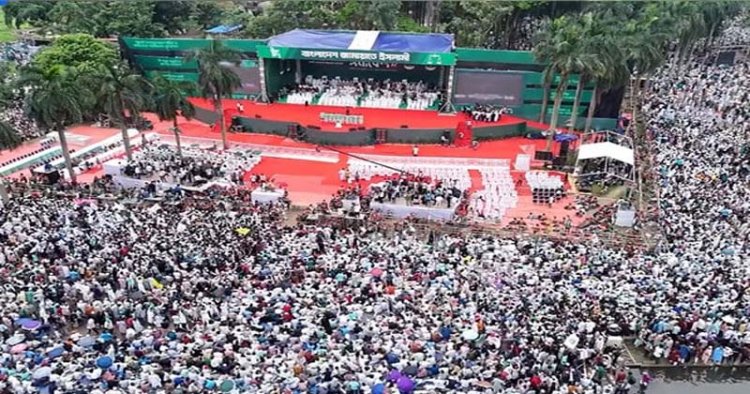 সোহ্রাওয়ার্দী উদ্যানে জামায়াতের বিশাল সমাবেশ