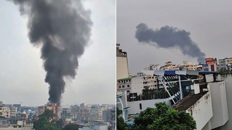 রাজধানীর শেওড়াপাড়ায় ভবনে আগুন, নিয়ন্ত্রণে ৩ ইউনিট